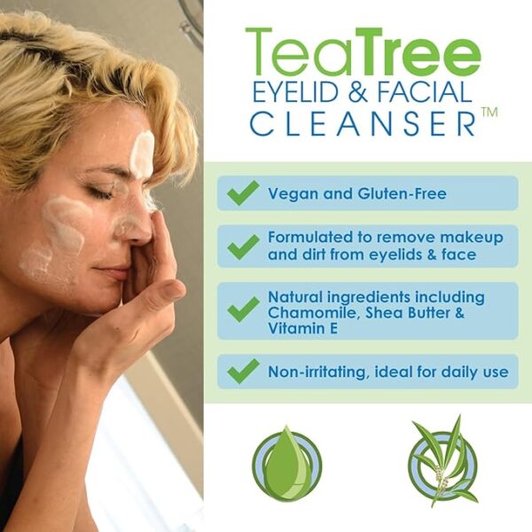 Gentle Tea Tree Oil Foaming Facial Cleanser - Image 2